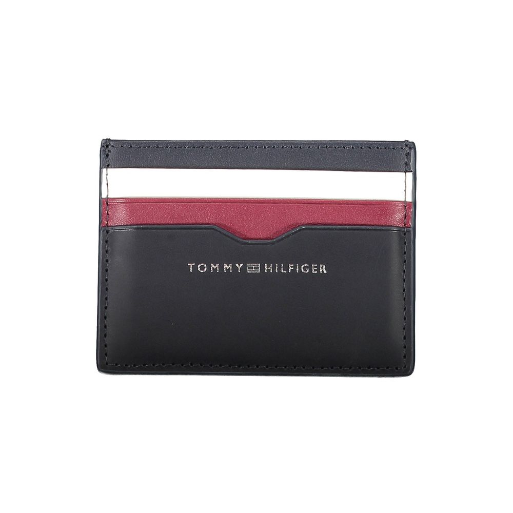 Tommy Hilfiger Blue Leather Men Wallet