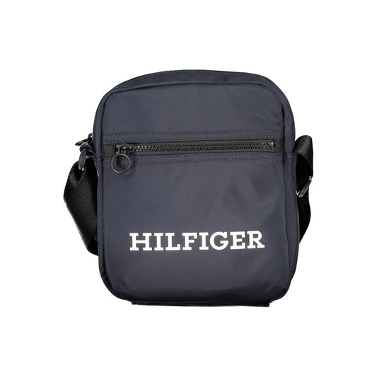 Tommy Hilfiger Blue Polyester Men Shoulder Bag