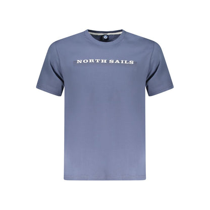 North Sails Blue Cotton Men T-Shirt