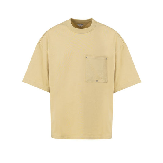 T-shirt in cotone beige Bottega Veneta