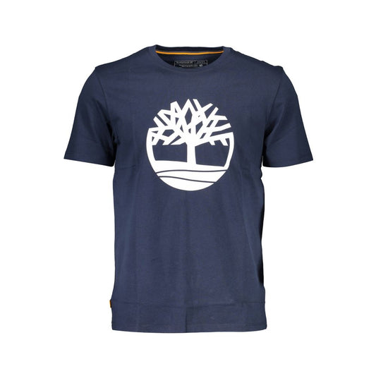 Timberland Blue Cotton Men T-Shirt