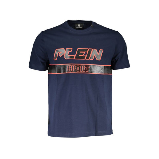 Plein Sport Blue Cotton Men T-Shirt