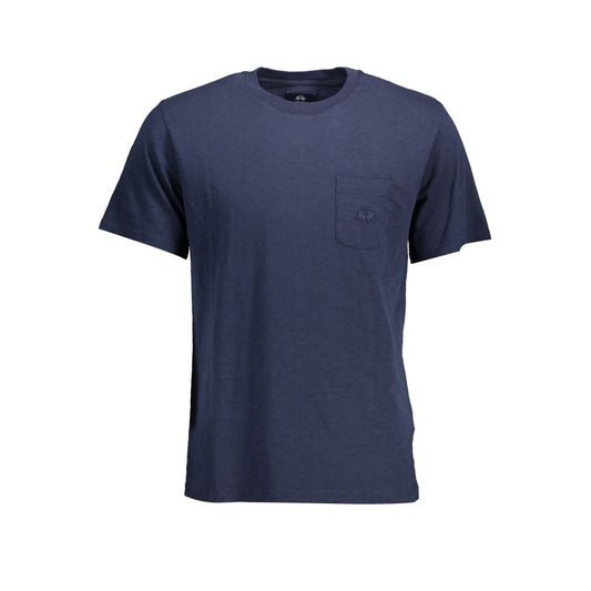 T-shirt in cotone blu a maniche corte La Martina Chic