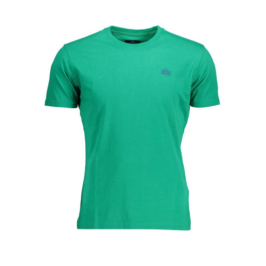 La Martina Green Cotton Men T-Shirt