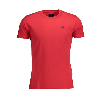 La Martina Red Cotton Men T-Shirt