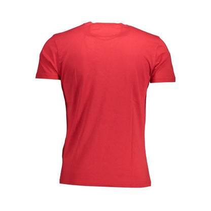 La Martina Red Cotton Men T-Shirt