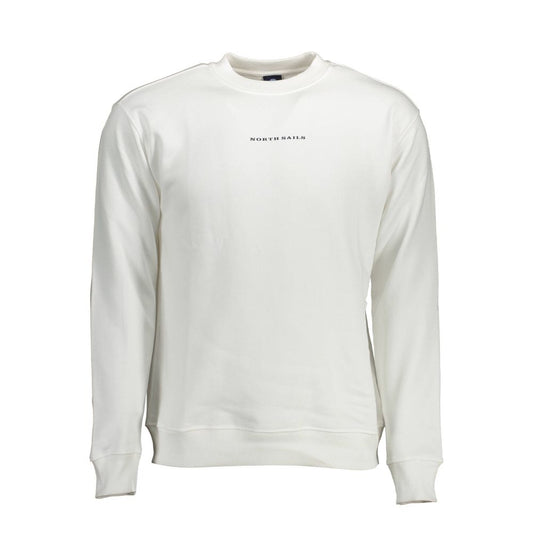 Maglione da uomo elegante in cotone bianco North Sails