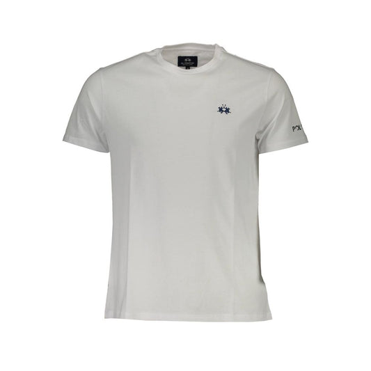 La Martina T-shirt da uomo in cotone bianco