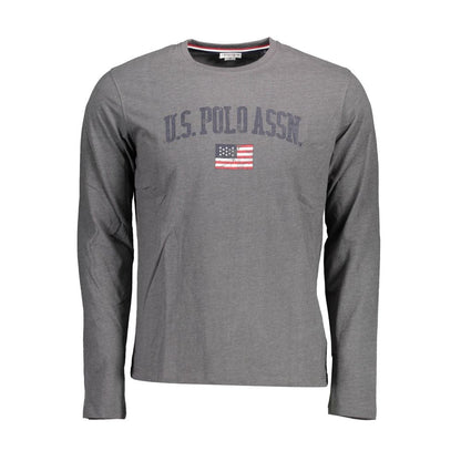 U.S. POLO ASSN. Gray Cotton Men T-Shirt