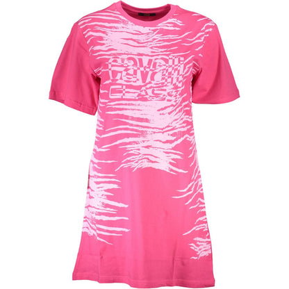 Cavalli Class Pink Cotton Women Dress