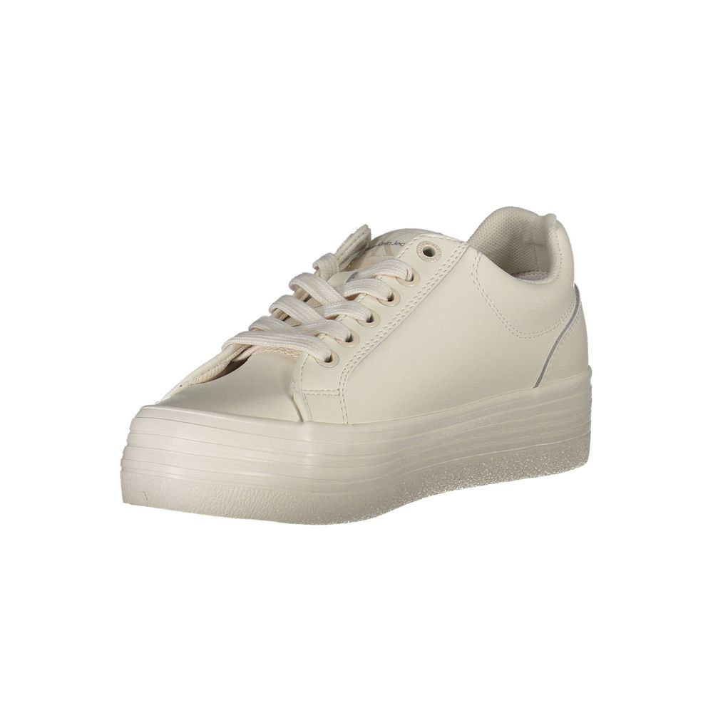 Calvin Klein White Leather Women Sneaker