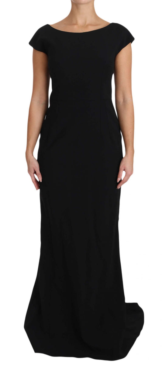 Dolce &amp; Gabbana Elegante Maxi Tubino Nero