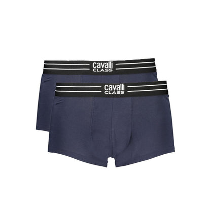 Cavalli Class Blue Cotton Men Boxer