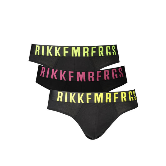 Bikkembergs Black Polyester Men Underwear