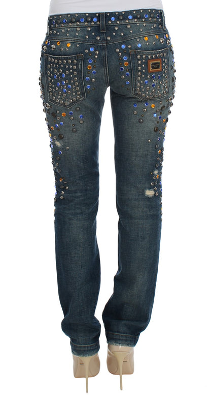 Jeans Dolce &amp; Gabbana Enchanted Sicily impreziositi da cristalli