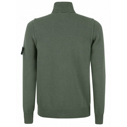 Stone Island Green Wool Sweater