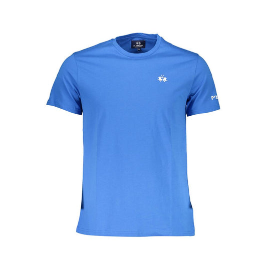 La Martina T-shirt da uomo in cotone blu