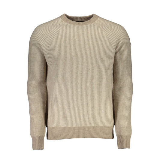 Maglione in lana beige ecosostenibile North Sails