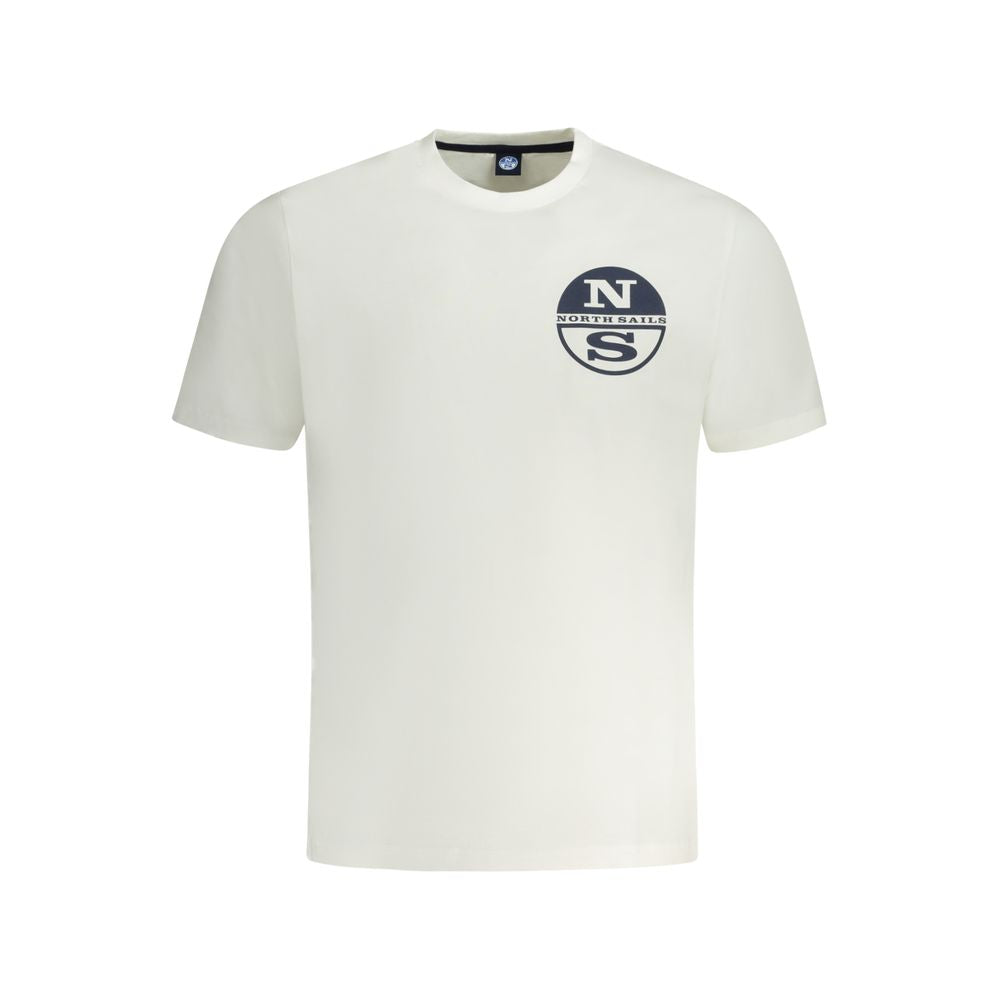 North Sails White Cotton Men T-Shirt