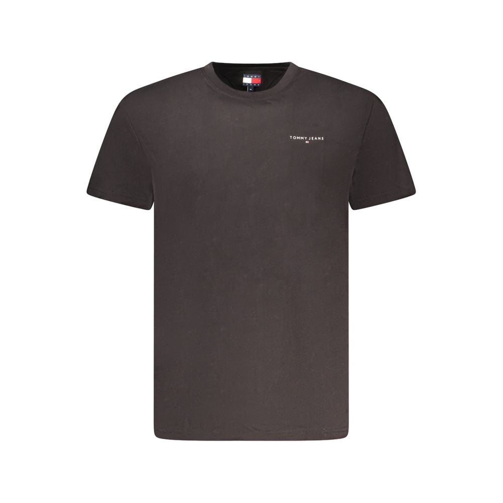 Tommy Hilfiger Black Cotton Men T-Shirt