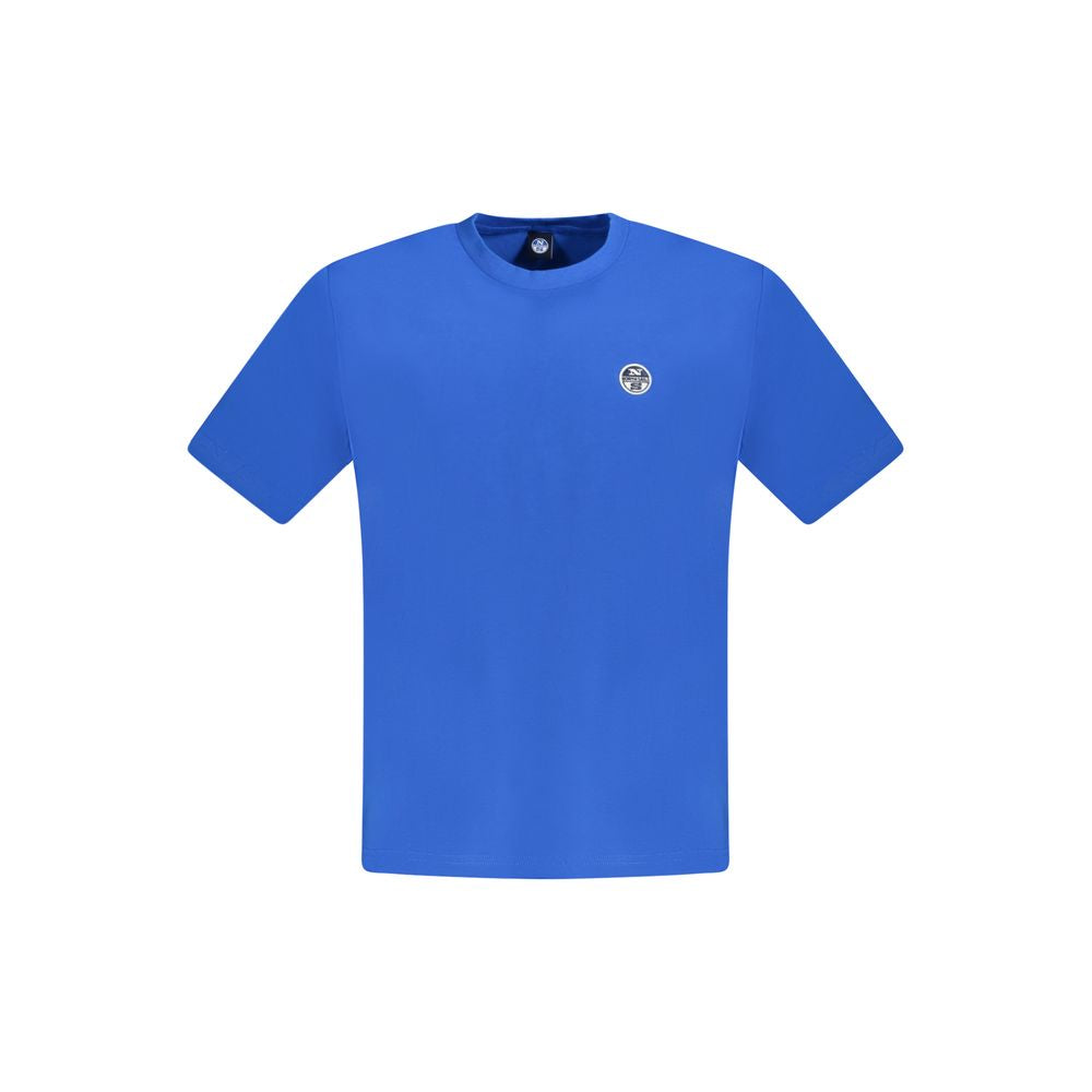 North Sails Blue Cotton Men T-Shirt