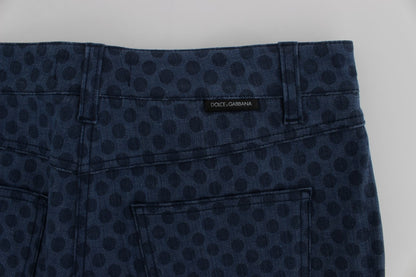 Dolce & Gabbana Polka Dotted Capri Stretch Jeans