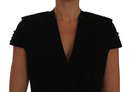 Dolce &amp; Gabbana Cappotto blazer corto nero chic