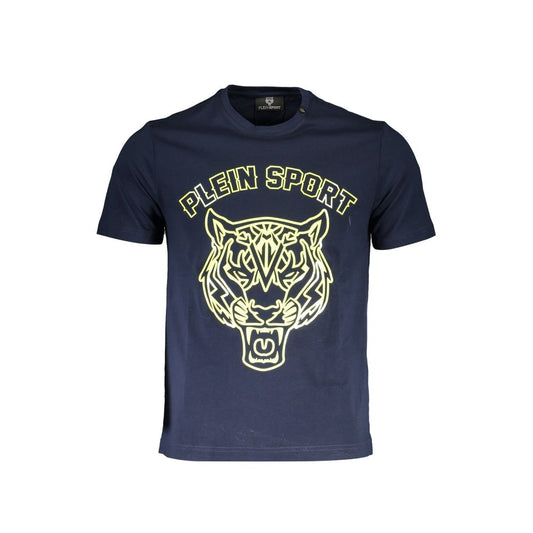 T-shirt girocollo stampata blu brillante Plein Sport