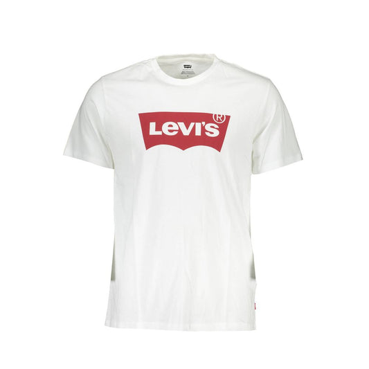 Levi's White Cotton Men T-Shirt