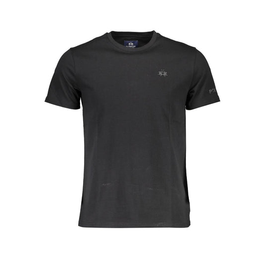 La Martina T-shirt da uomo in cotone nero