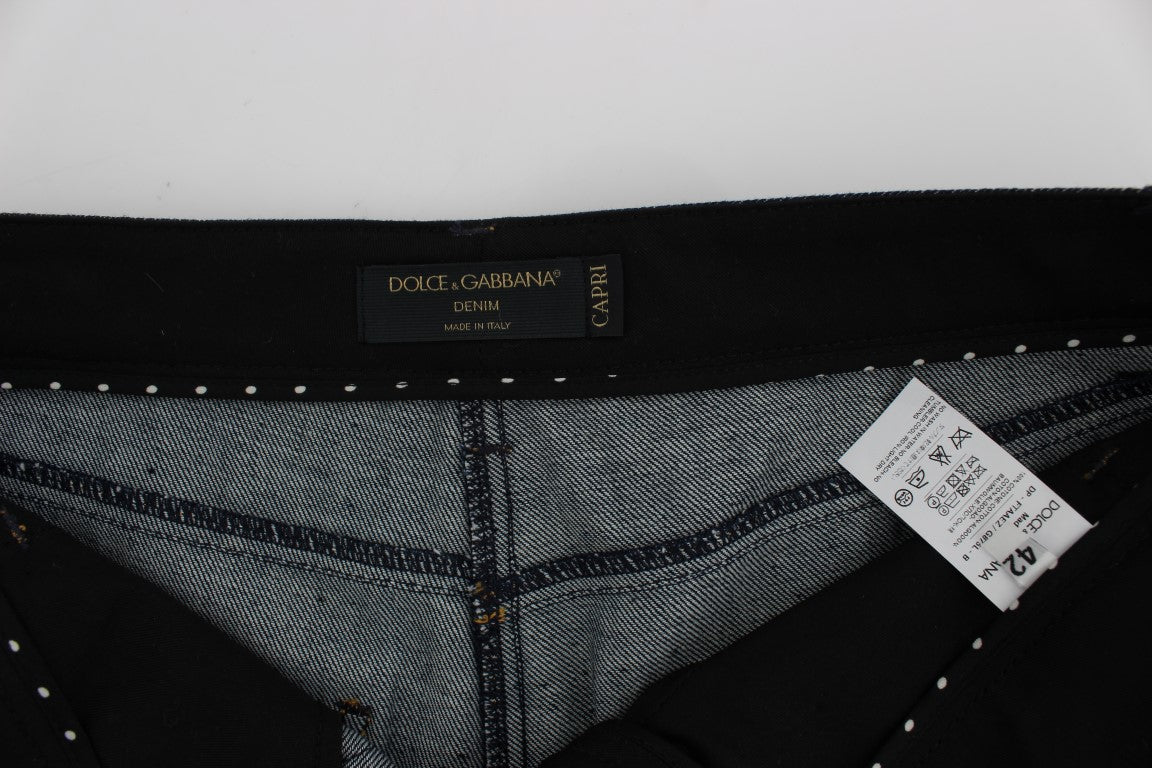 Jeans Capri ricamati Dolce &amp; Gabbana per uno stile elegante