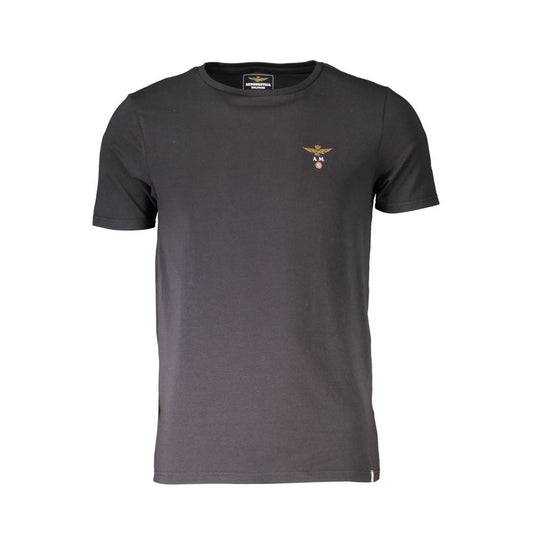 T-shirt Aeronautica Militare in cotone nero