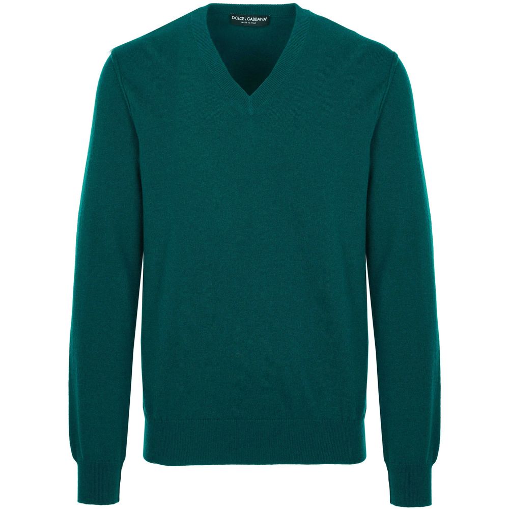 Dolce & Gabbana Green Cashmere Sweater