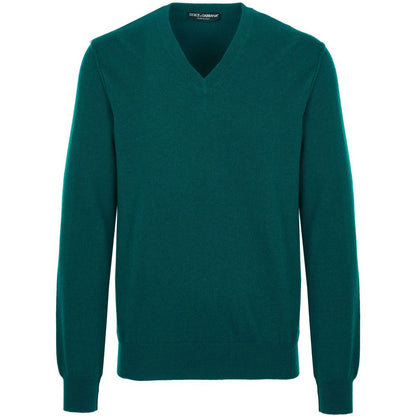 Dolce & Gabbana Green Cashmere Sweater