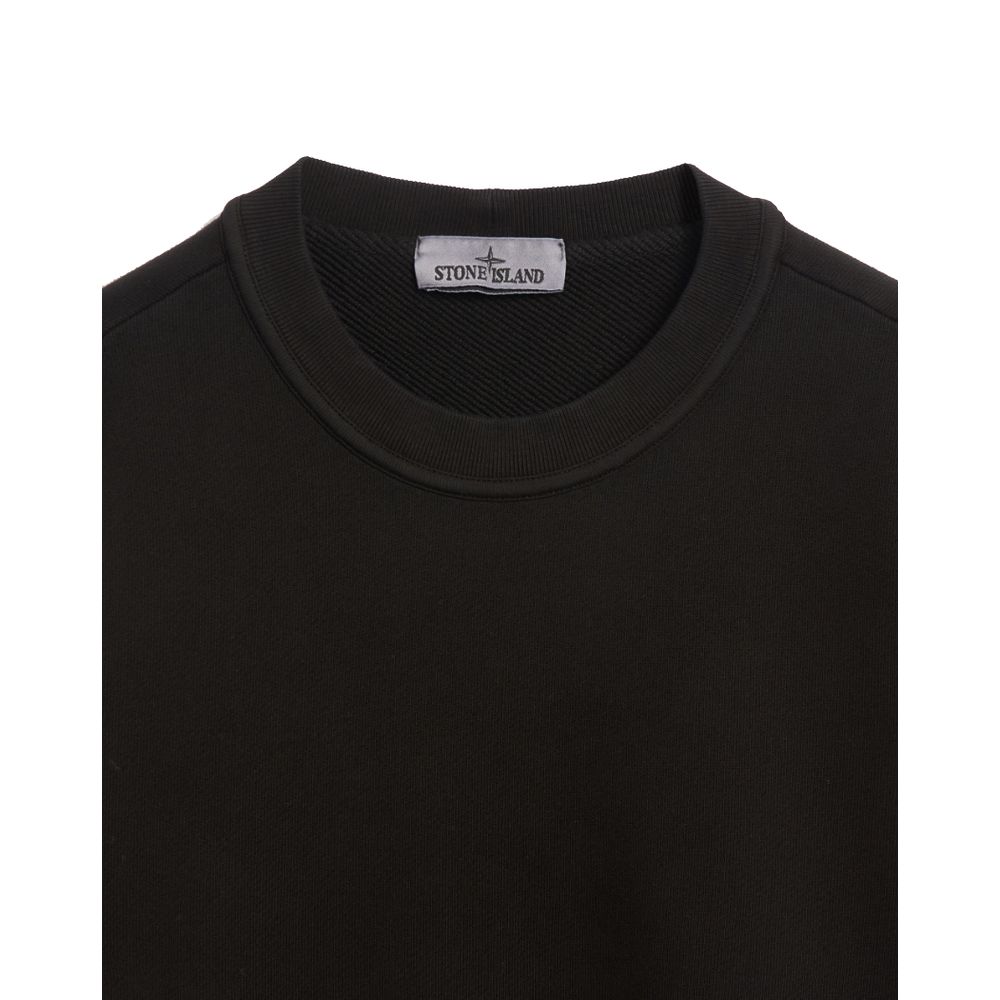 Stone Island Black Cotton Sweater