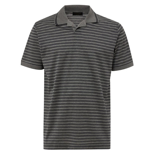 Polo in cotone grigio Corneliani