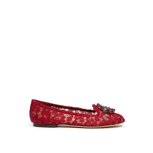 Dolce &amp; Gabbana Scarpa bassa in viscosa rossa