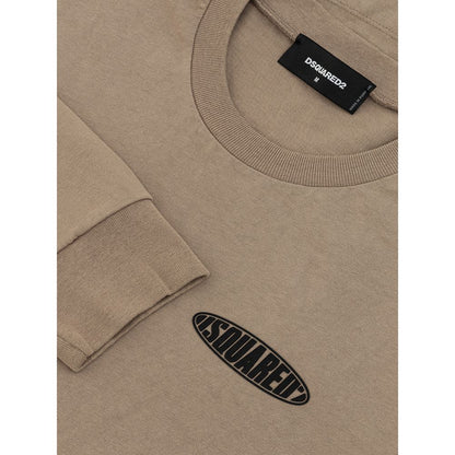 Maglietta Dsquared² in cotone beige