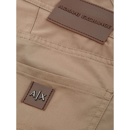 Armani Exchange Jeans e pantaloni in cotone marrone
