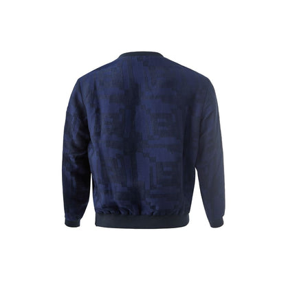 Emporio Armani Elegante T-shirt Blu in Lino per Uomo