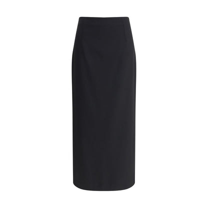 Lardini Virgin Wool Midi Skirt