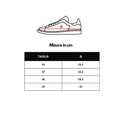 Sneaker in pelle bianca P448
