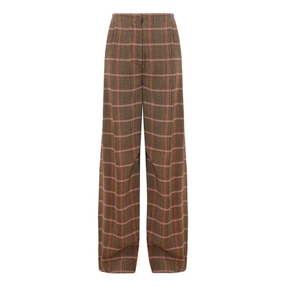 Lardini Элегантные коричневые брюки из вискозы для изысканного стиля