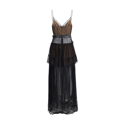 Self-Portrait Long lace Dress