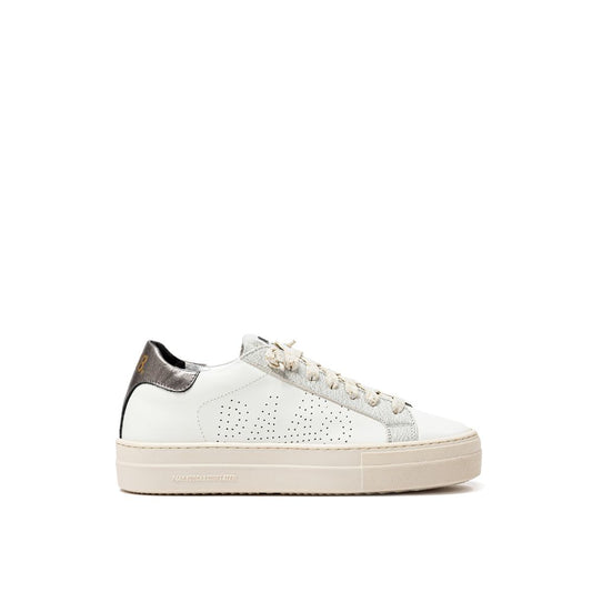Sneaker in pelle bianca P448