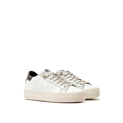 Sneaker in pelle bianca P448