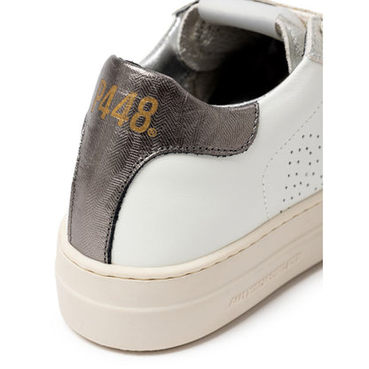 Sneaker in pelle bianca P448