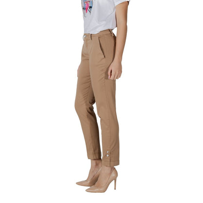 Liu Jo Beige Cotton Jeans & Pant