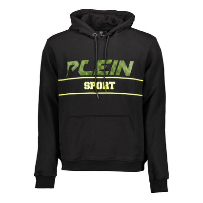 Plein Sport Black Cotton Men's Hooded Sweater