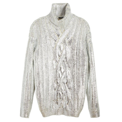 Balmain Brown Wool Men Turtleneck Sweater